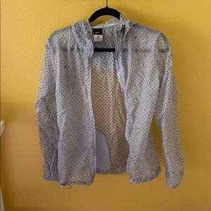 Nike clear polka dot running jacket